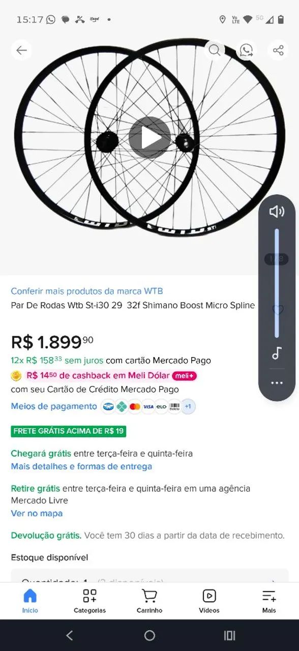 roda aro 29 wtb st i30 - Foto 3