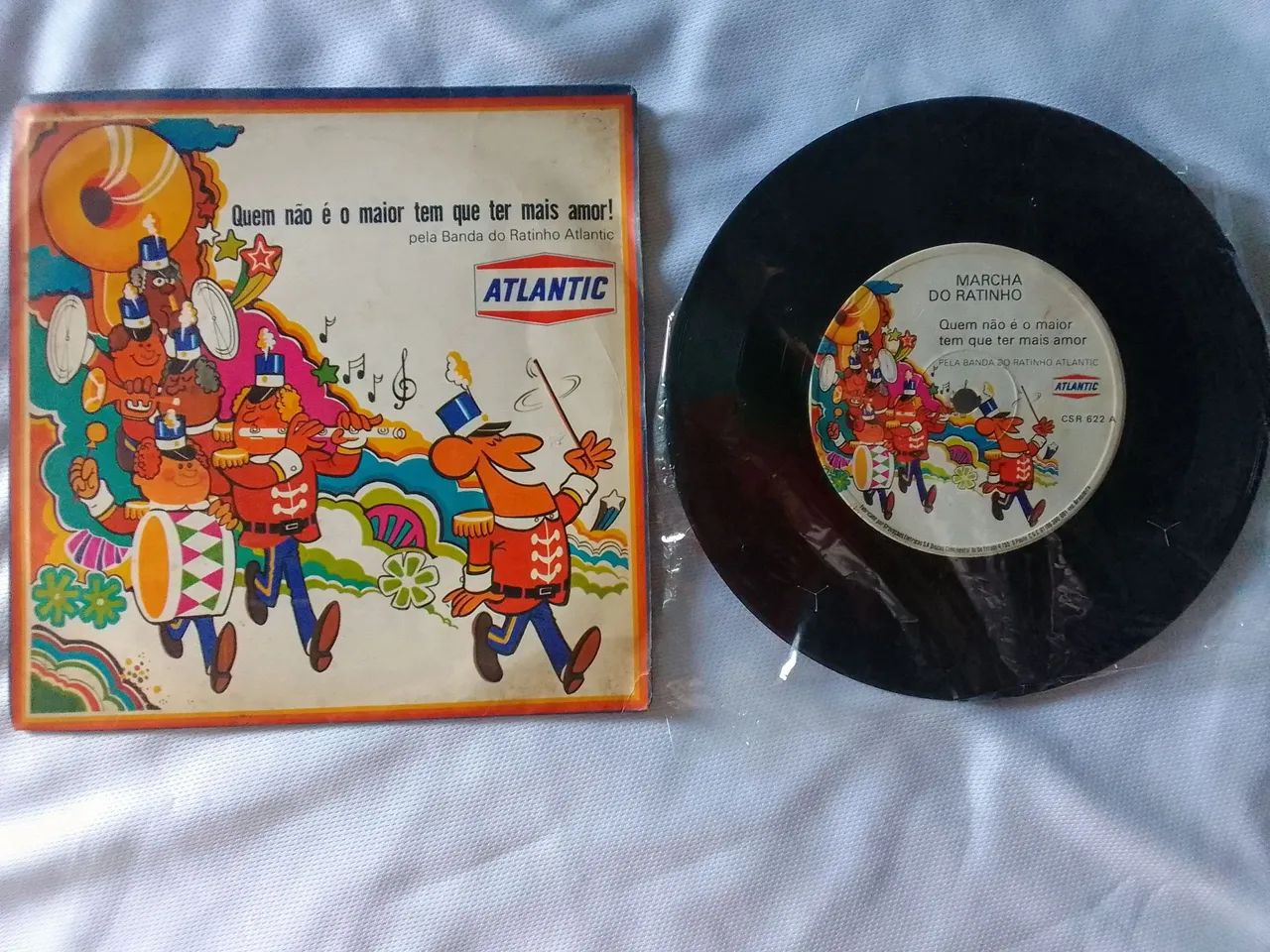 Compacto vinil Atlântic Marcha do Ratinho dec 70 raridade 