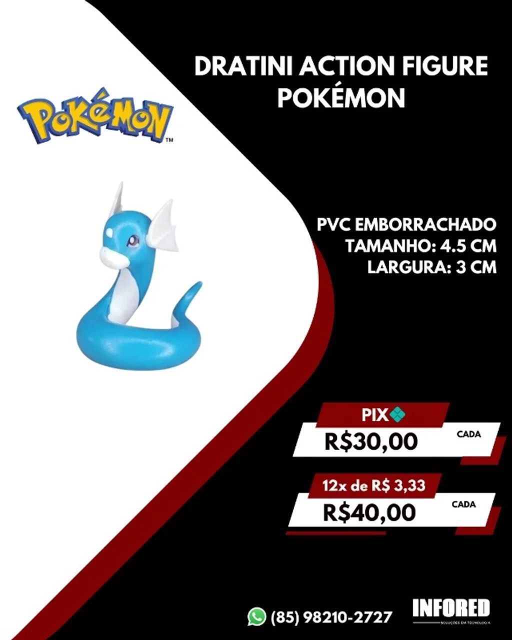 Action Figures e Decoração Pokémon - Foto 3