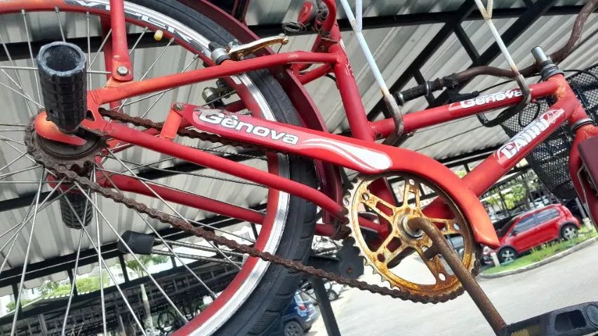 Bicicleta pote aro 24 vermelha  - Foto 2