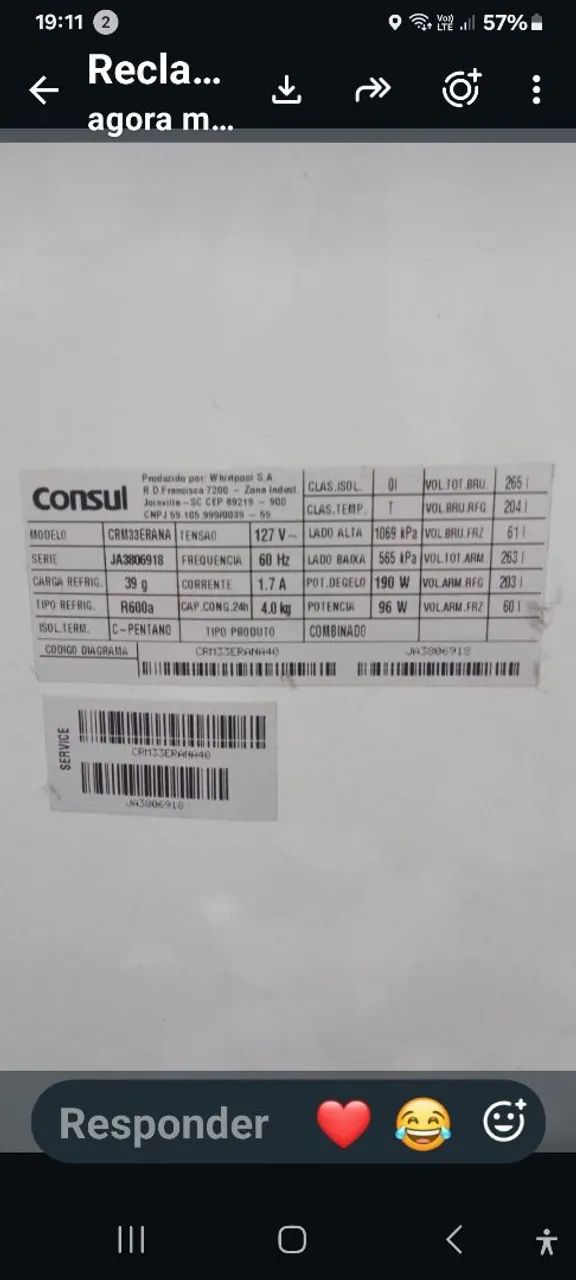 Vendo jeladeira em ótimo estado - Foto 3