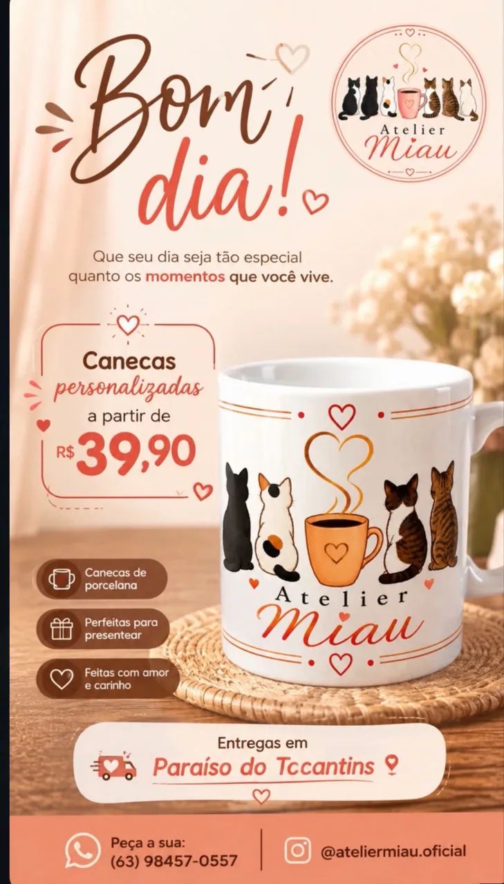 Personalizados em Paraíso do Tocantins | Canecas, Camisas, Ecobags e Bonés