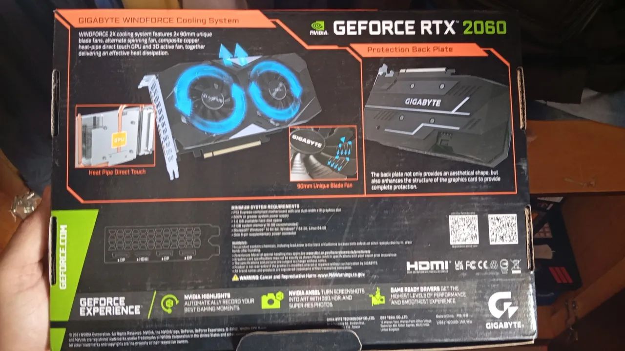 RTX 2060 GIGABYTE 6GB - Foto 3