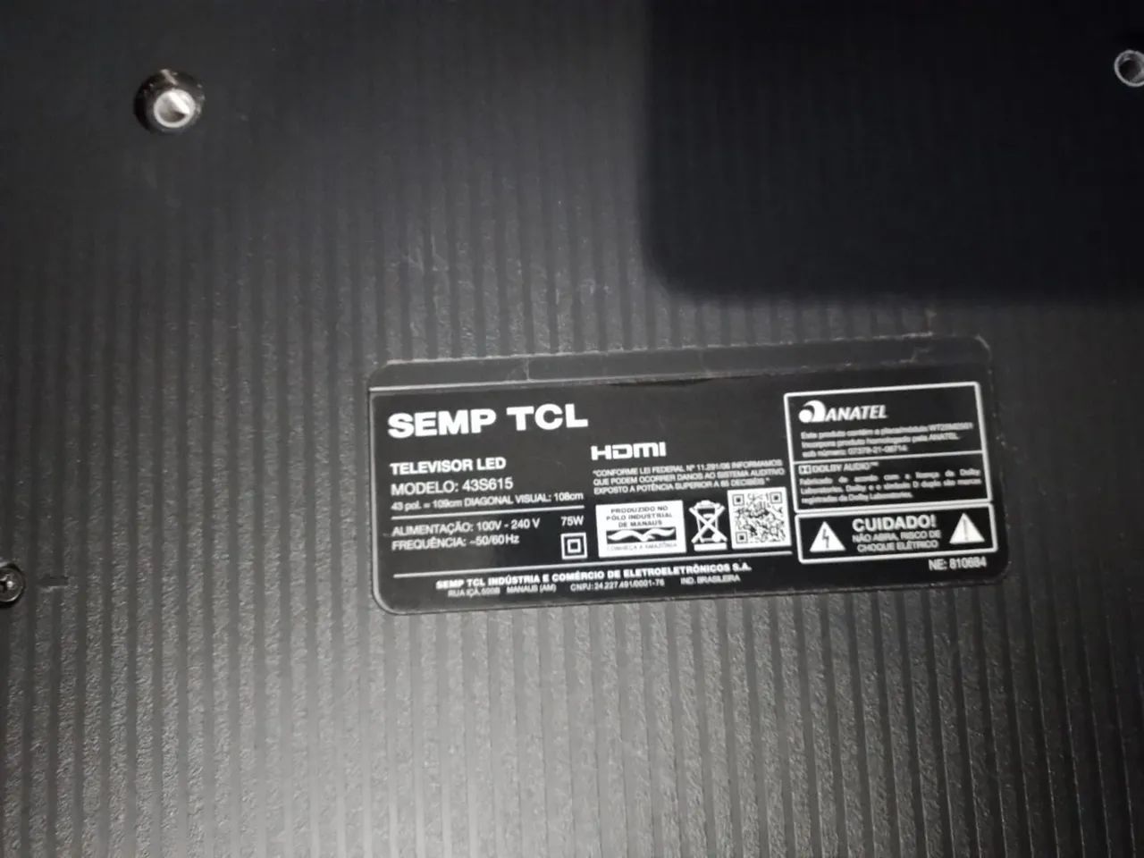 Tv TCL 43 polegadas com defeito  - Foto 4