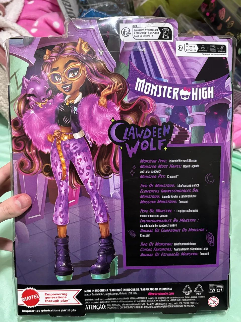 Monster high Clawdeen Wolf g3