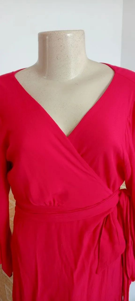 Vestido de Festa Rosa Usado Tam 42 Excelente Estado  - Foto 4