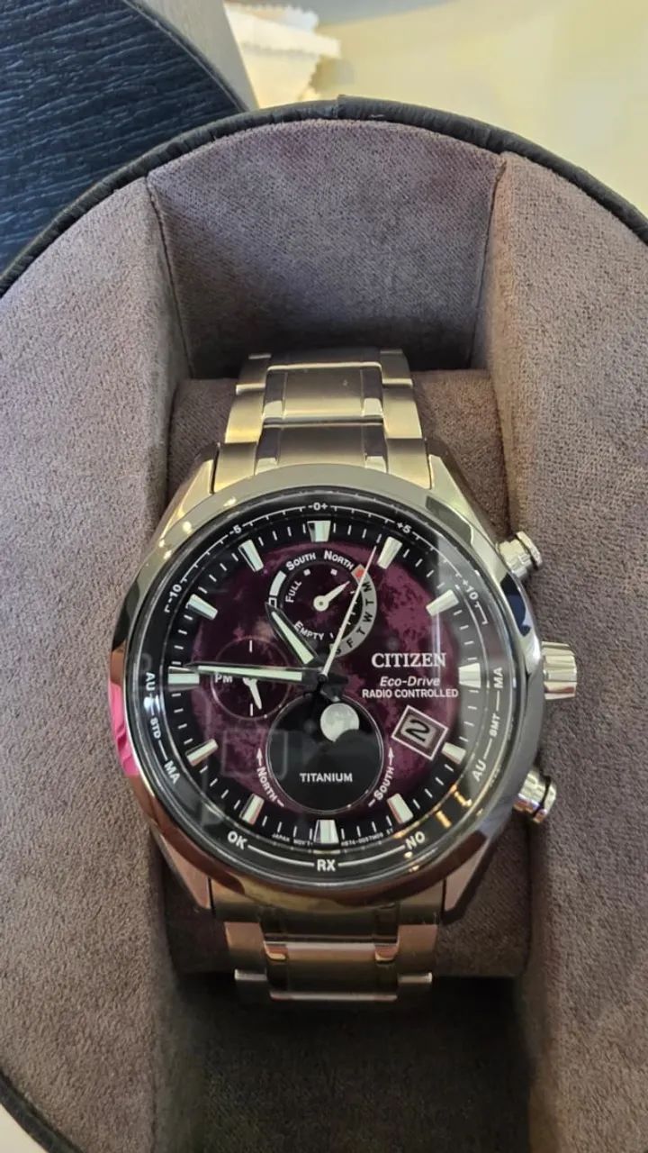 Relógio Citizen Eco-Drive Tsuki-Yomi A-T Super Titanium - Foto 2