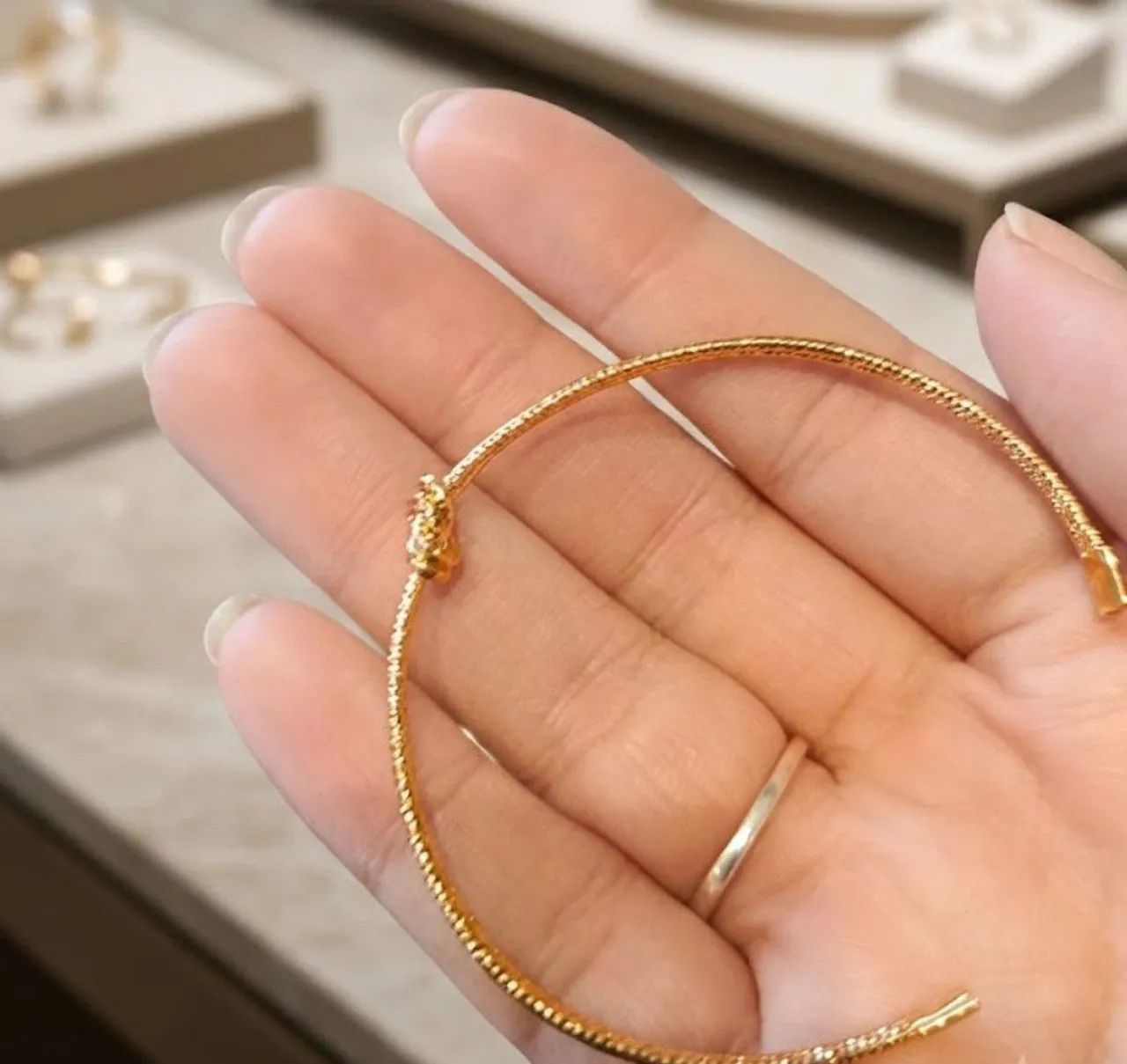 Bracelete Folheado a Ouro - Foto 2
