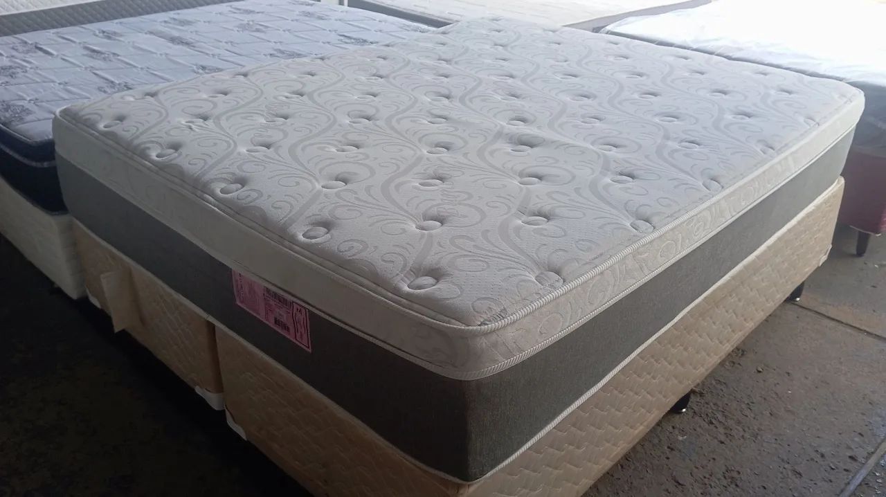Cama box Queen size Colchão Ortobom  - Foto 3