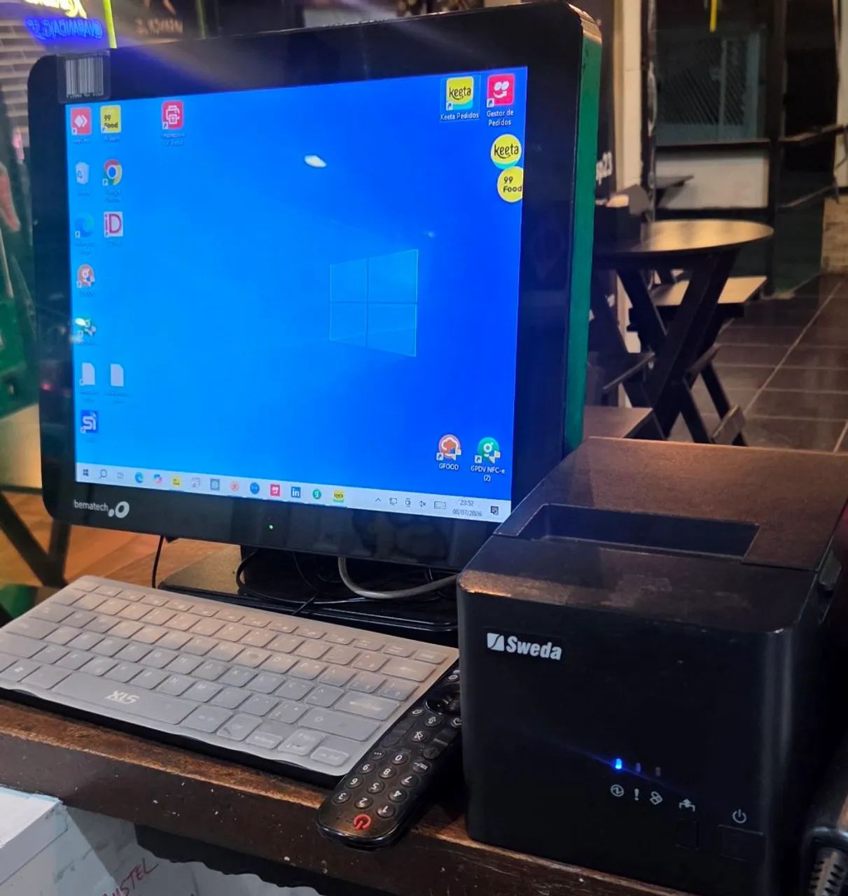 Computador de touch ideal para sistema de vendas 
