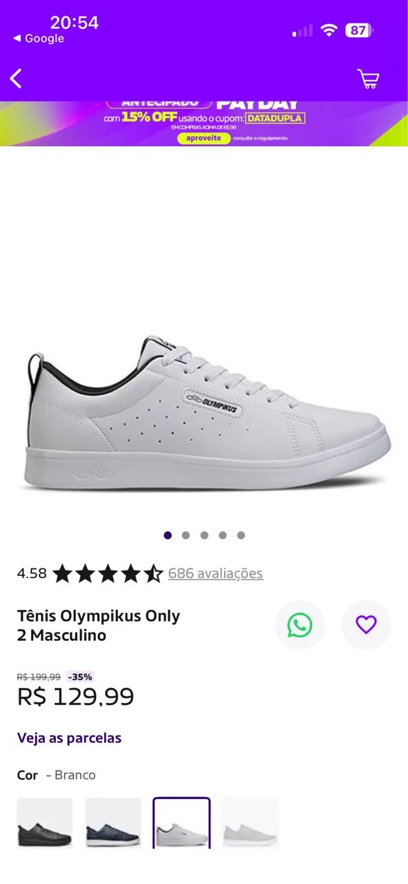 Tênis olympikus only - Foto 2