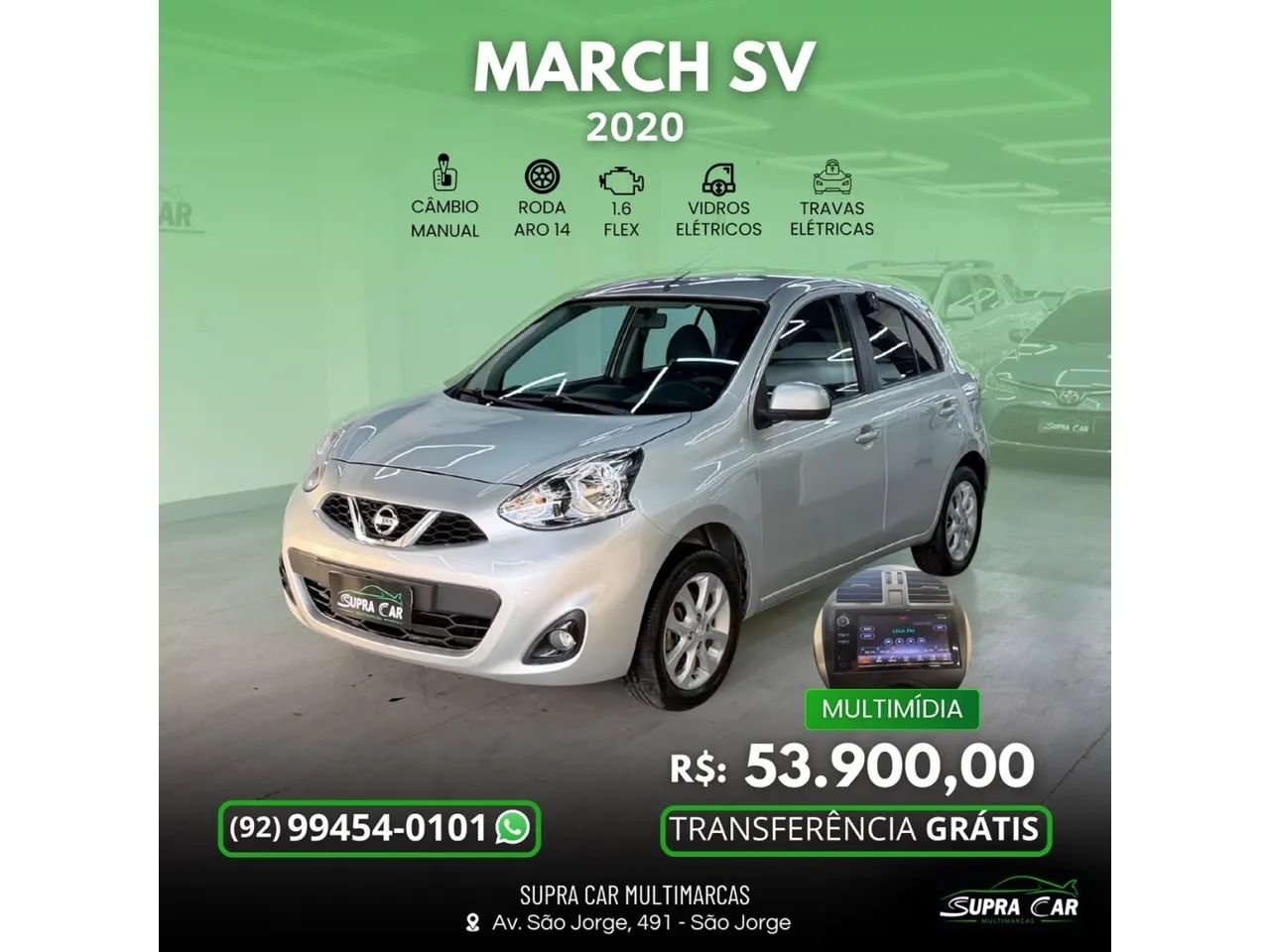 Nissan March MARCH SV 1.6 16V FlexStart 5p Mec. 2020