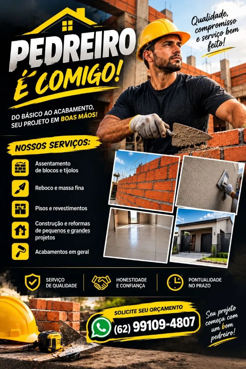 Pedreiro encanador eletricista 