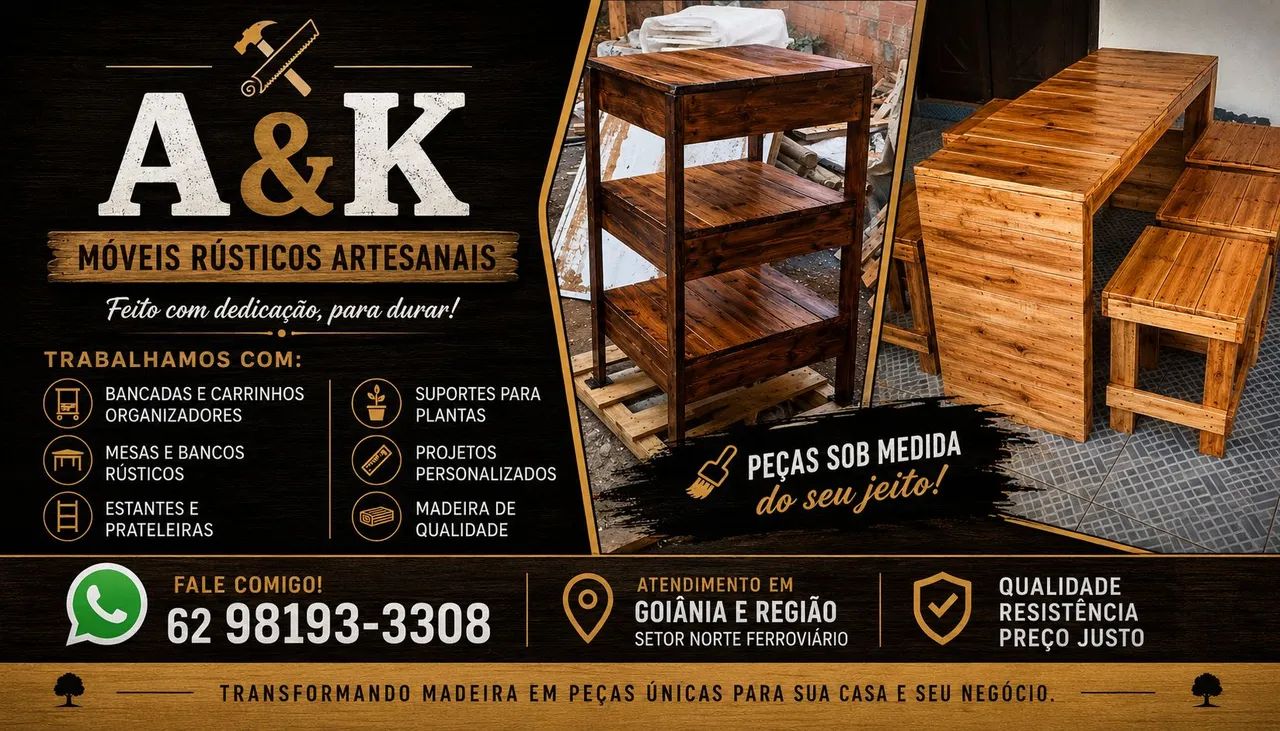 Fabricação de móveis artesanais com paletes 