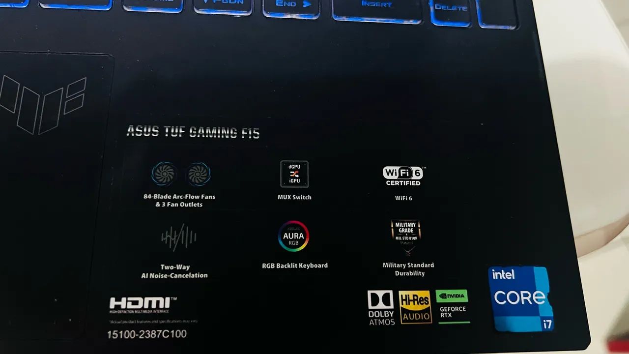 Notebook Asus TUF Gaming F15 - Foto 2