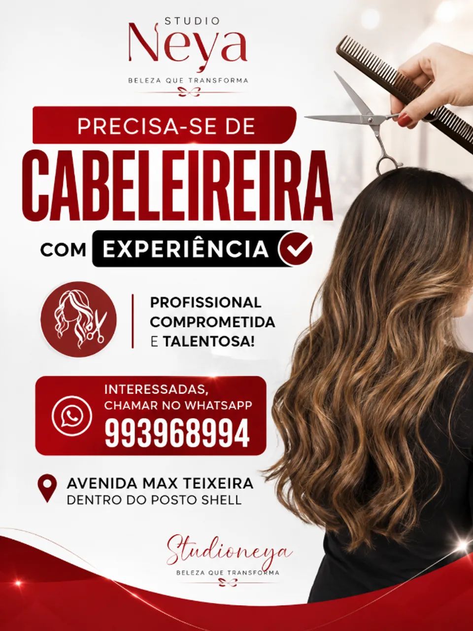 Preciso de profissionais com experiência!