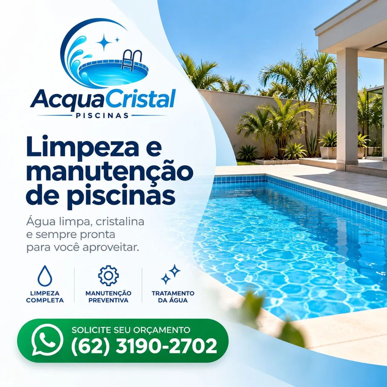 Piscineiro - limpeza e tratamento de água 