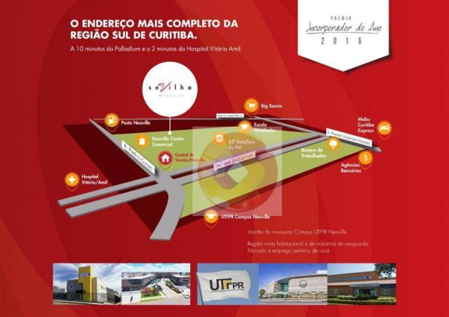 Apartamento com 2 dormitórios à venda, 51 m² por R$ 240.000,00 - Neoville - Curitiba/PR - Foto 3