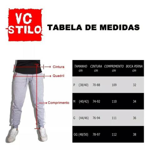 Calça Moletom Saruel Masculina - Calça Skinny Swag V91 - Foto 5