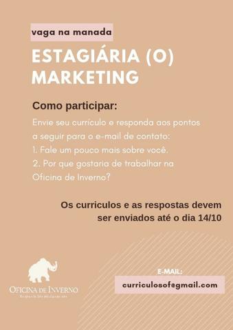Estágiária (o) de Marketing - Publicidade e Produção Criativa