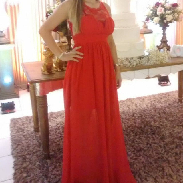 vestido de festa longo olx