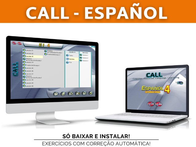 Espanhol CCAA 4 - Libro Texto + CALL c/ todos exercícios e áudios (Só baixar e instalar!) - Foto 3