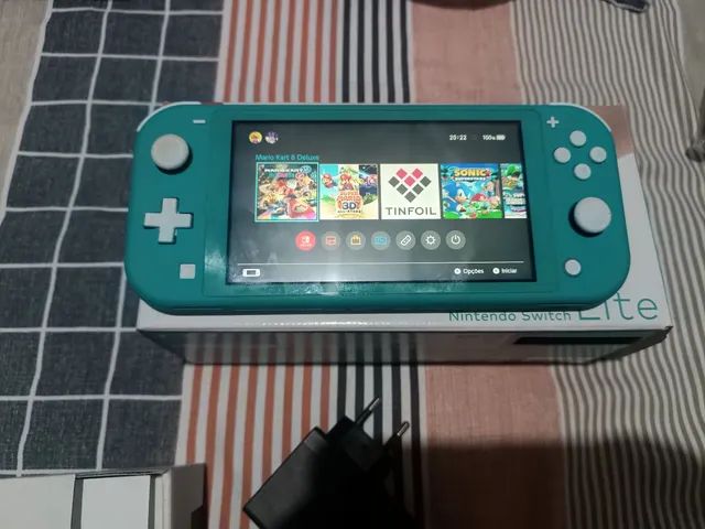 Nintendo switch lite c/ jogo pokémon sword em Santos