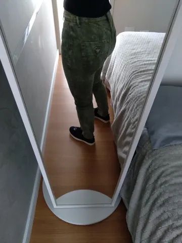 calça jeans verde cavalera - tam 38 - Foto 2