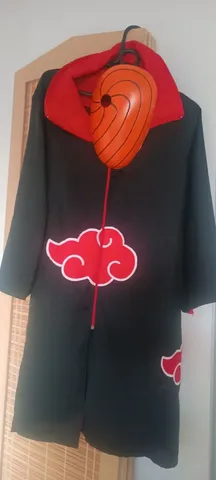 Manto Naruto Akatsuki Cosplay Infantil Juvenil + Bandana