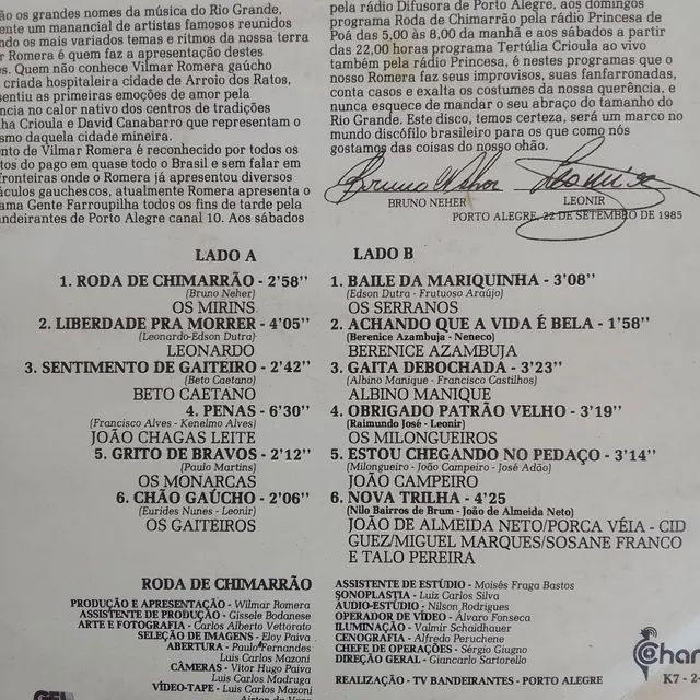 LP Disco Vinil Gaúcho  Roda De Chimarrão  - Foto 3