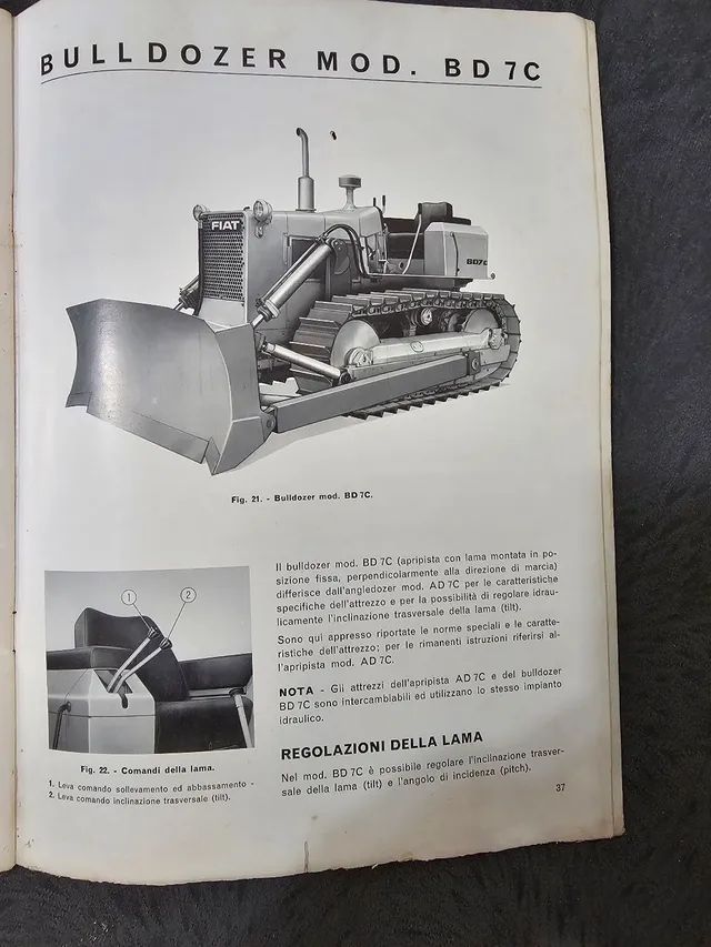 Trator esteira fiat allis bd7c manual uso manutenção original  - Foto 2