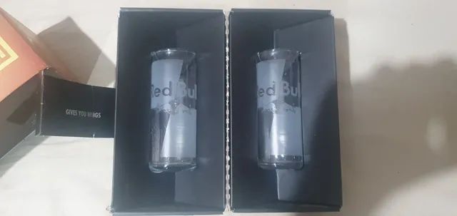 Par de Copos da Red Bull original edição glass  vem na caixa 