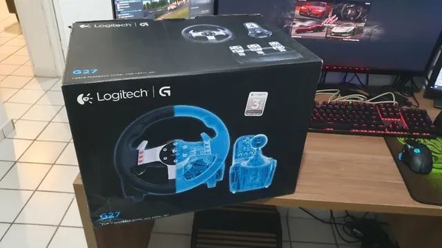 Volante Logitech G27 Completo + Suporte Cockpit Águia + Capa