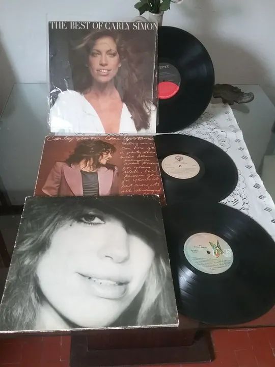 Coleção de discos de vinil da Carly Simon