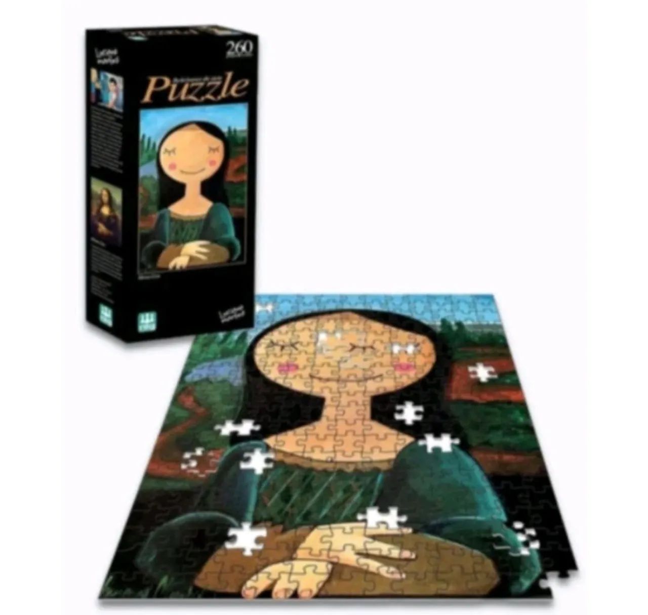 QUEBRA-CABEÇA 260 PEÇAS: RELEITURA DA MONALISA - Foto 4