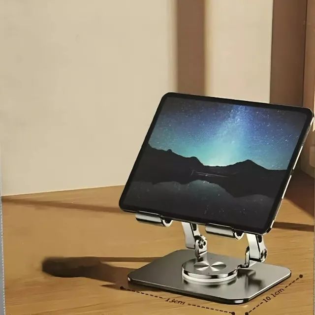 Suporte De Mesa Metal Rotativo 360° Para Notebook Tablet - Foto 4