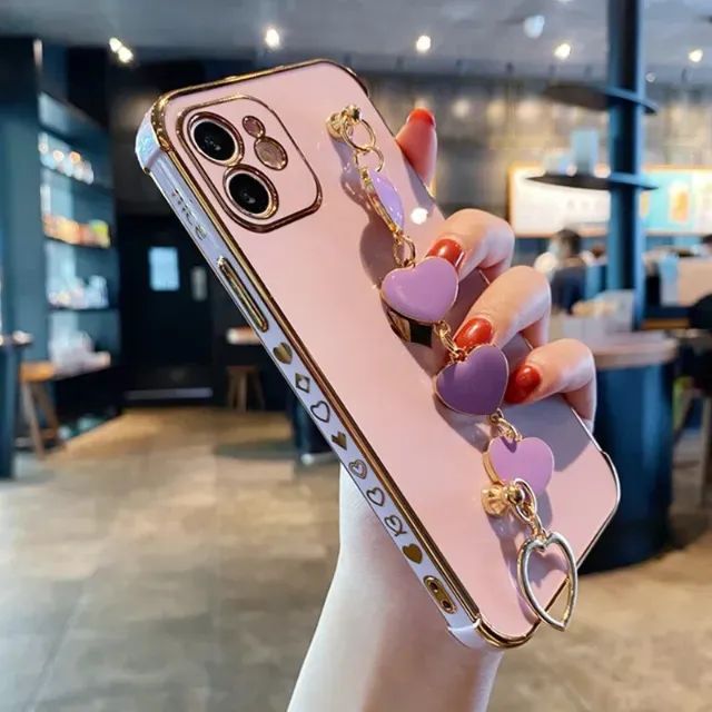Linda Capa iPhone 11 Pro Max Lilás com alça