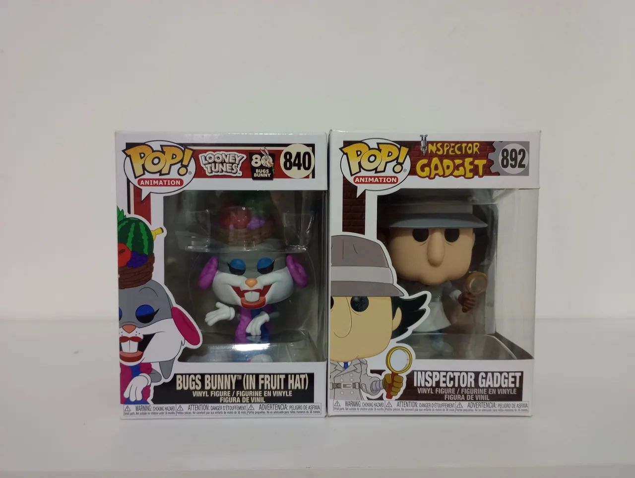 Pops Vaulted - Bugs Bunny 840 and Inspector Gadget 892 (box with detail)63825090212481120