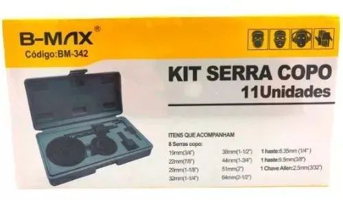Kit Serra Copo 11 Unidades 19mm A 64mm Bm-342 - Loja Natan Abreu  - Foto 5