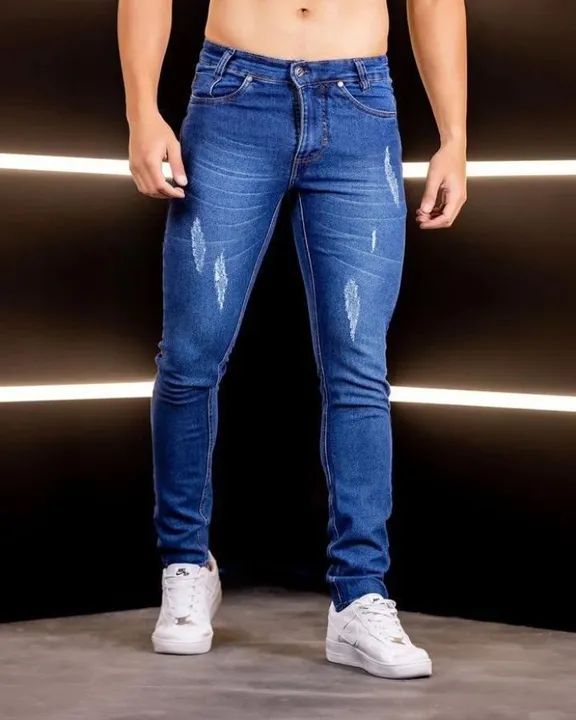 Calça jeans masculina com lycra  - Foto 2