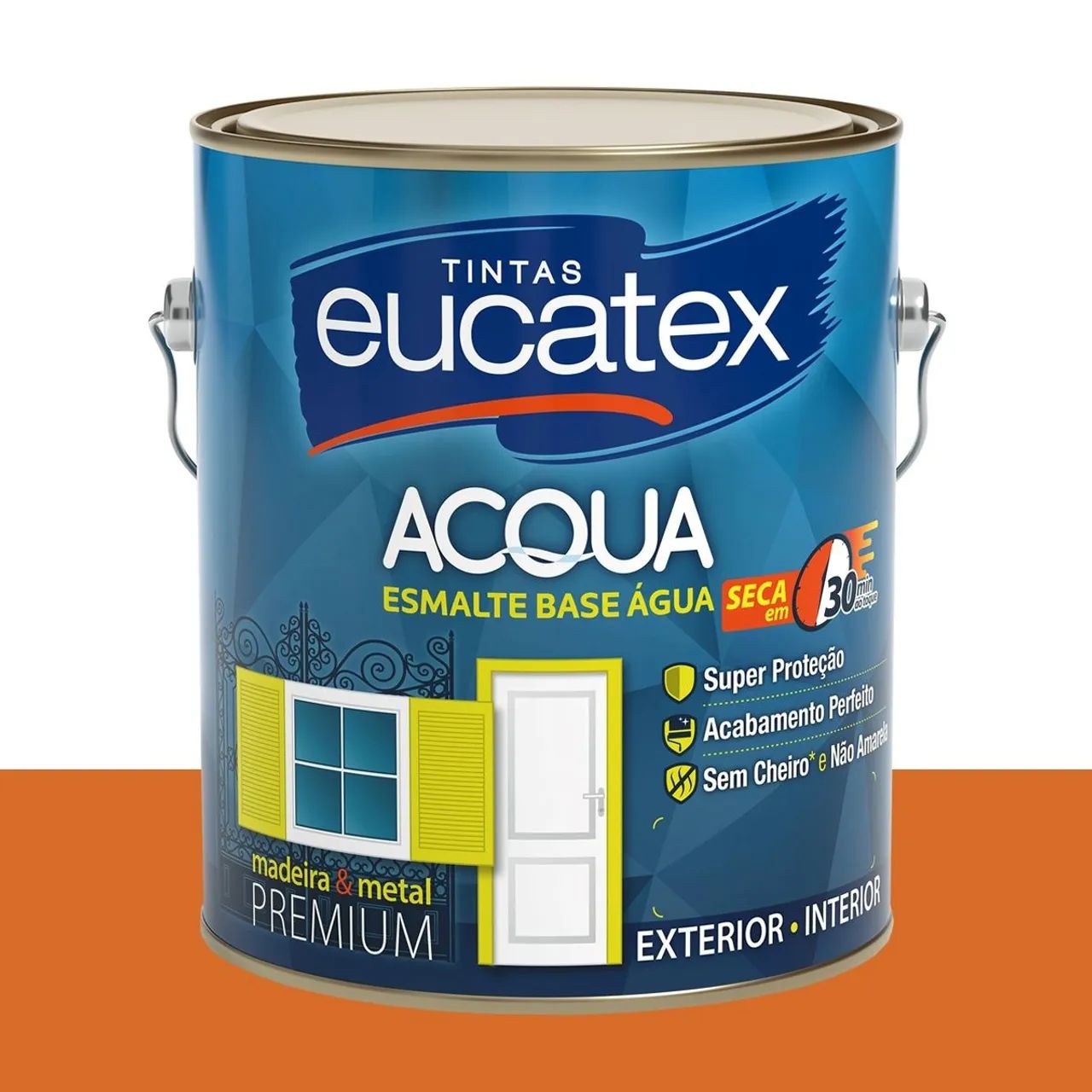 Tinta Esmalte Bril. Base Água Eucatex Cerâmica do Interior 3,2 L