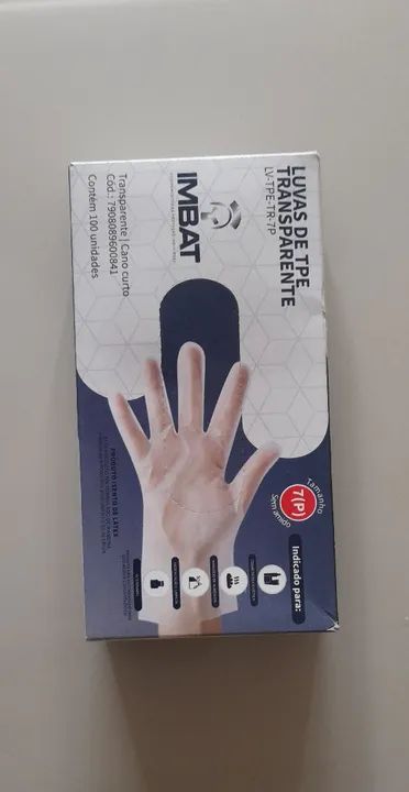 Luvas de TPE Transparente P