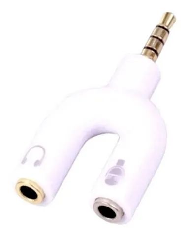 Adaptador Y Microfone e Fone  de Ouvido P3