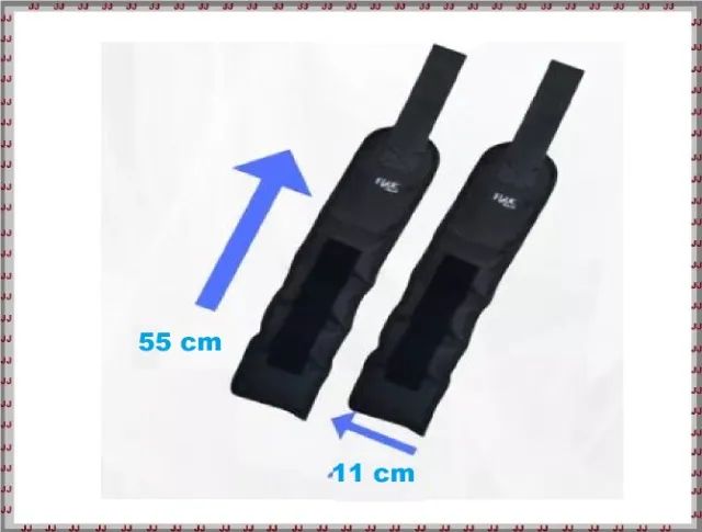 Par de Tornozeleiras - caneleiras com velcro 1 kg cada - Foto 2