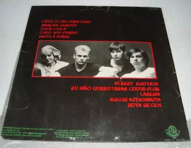 Lp A BARATA ORIENTAL 1989 Br com Encarte - Rock Gaúcho em Excelente Estado - Foto 2