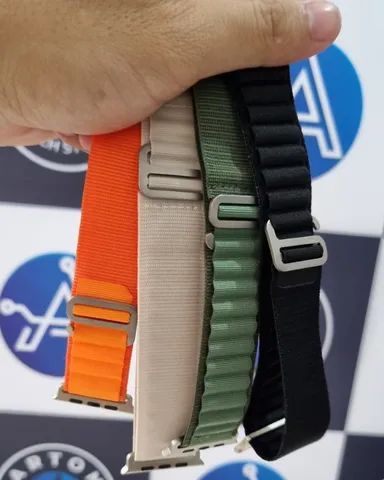 Pulseira Smartwatch Silicone Nylon Loop Oceana 41 42 44 45 49MM - Foto 3