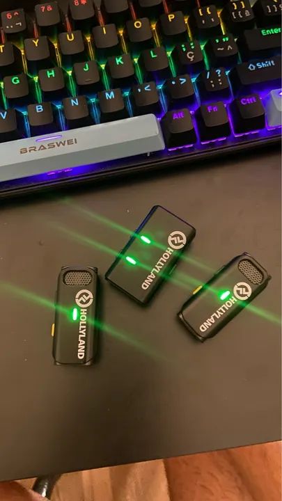 Microfone sem fio Hollyland Lark M2 -Troco em monitor grande para pc - Foto 2