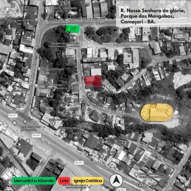 Captação de Terreno para locação na Rua Nossa Senhora da Glória, Parque das Mangabas, Camaçari, BA