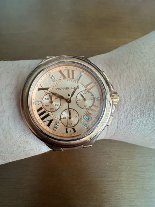 Relógio Michael Kors Feminino Rose Gold - Foto 3