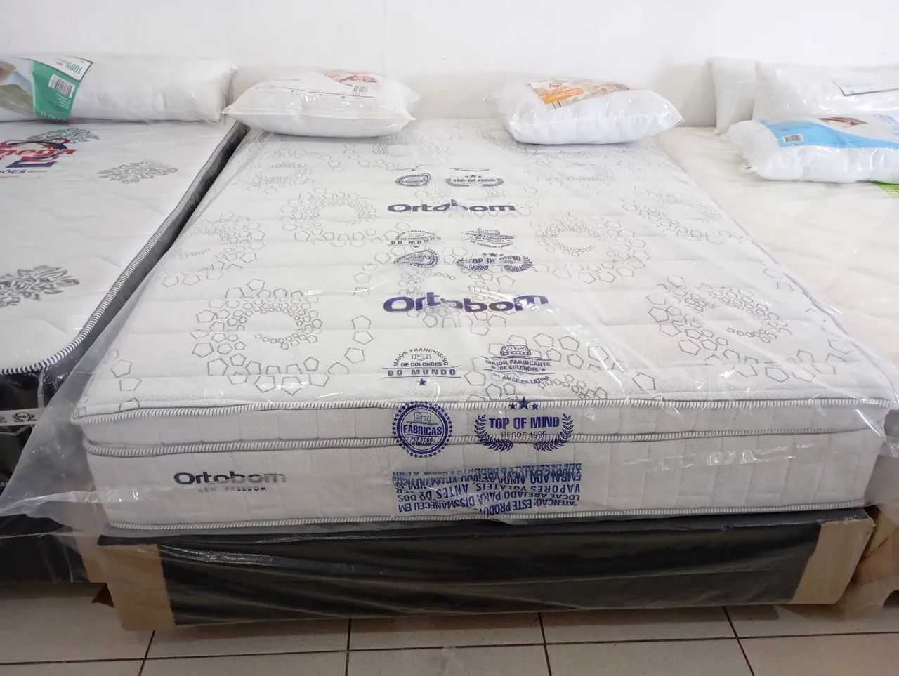 Cama Box Queen Ortobom Freedon de mola ensacada 32cm. - Foto 2